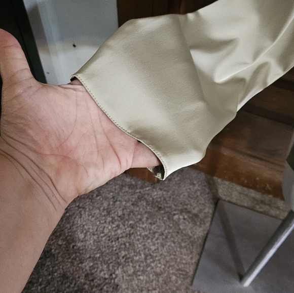 Zara Long Sleeve Satin Blouse Champagne Size XL - Picture 5 of 12